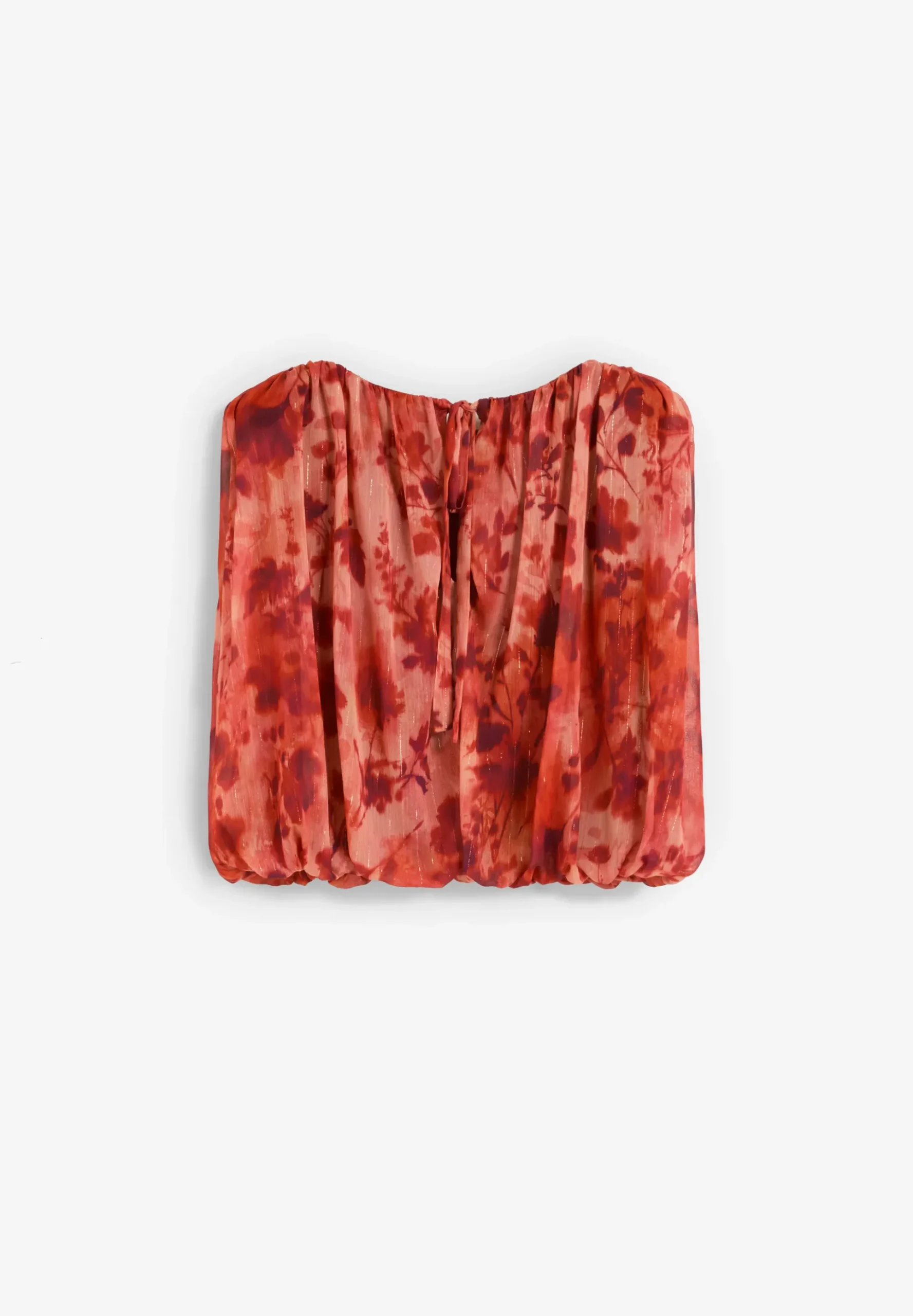 TOP FRUNCIDO ESTAMPADO FLORAL