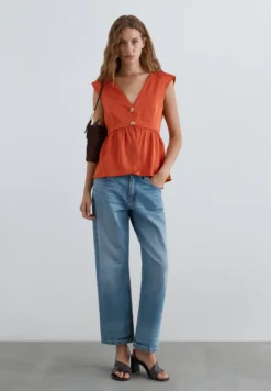 TOP SATINADO PEPLUM