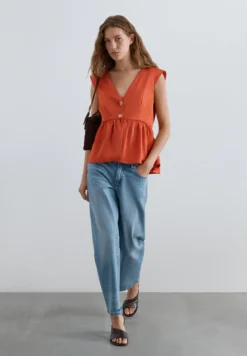 TOP SATINADO PEPLUM