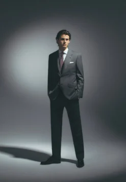 TRAJE CLÁSICO LANA GRIS