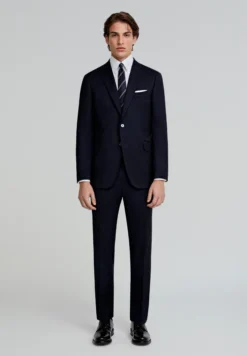 TRAJE LANA AZUL MARINO