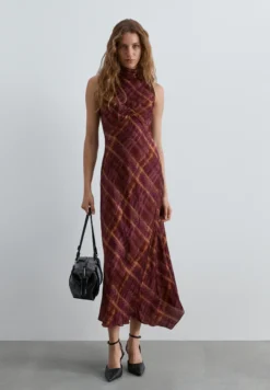 VESTIDO CUELLO HALTER ESTAMPADO