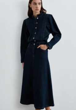 VESTIDO DENIM MANGAS VOLUMEN