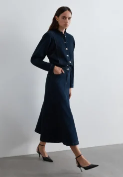 VESTIDO DENIM MANGAS VOLUMEN