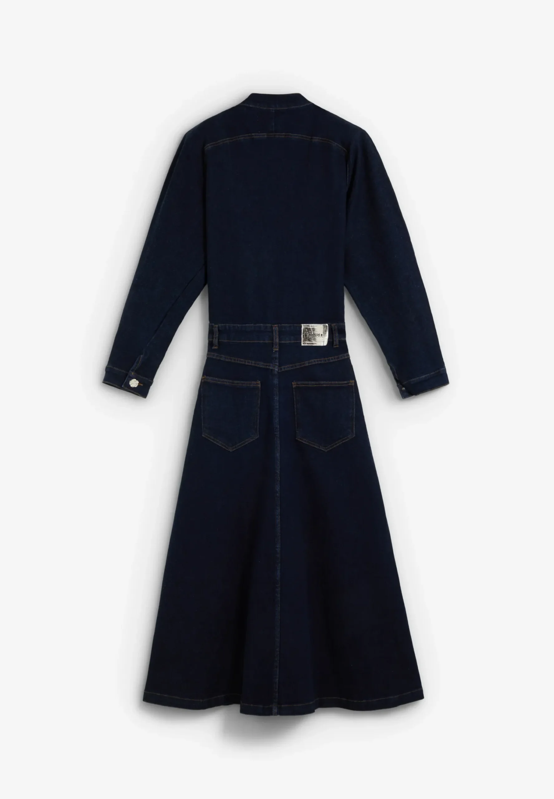 VESTIDO DENIM MANGAS VOLUMEN