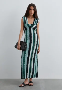 VESTIDO DRAPEADO ESTAMPADO TIE-DYE
