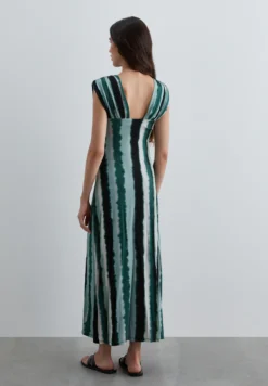 VESTIDO DRAPEADO ESTAMPADO TIE-DYE