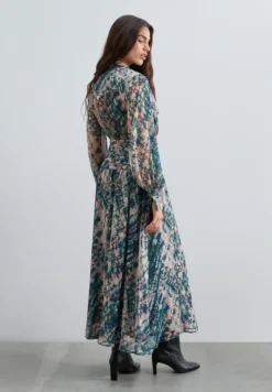 VESTIDO ESTAMPADO CINTURA DRAPEADA
