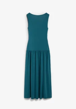 VESTIDO EVASÉ LARGO DRAPEADO