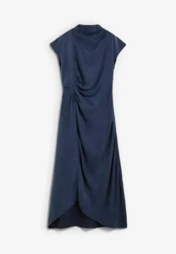 VESTIDO FLUIDO DRAPEADO LATERAL
