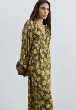 VESTIDO LÚREX ESTAMPADO FLORAL
