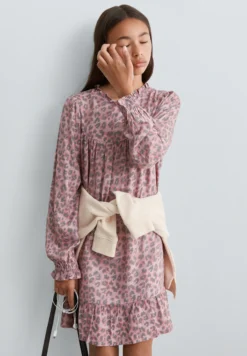 VESTIDO MANGA LARGA ANIMAL PRINT