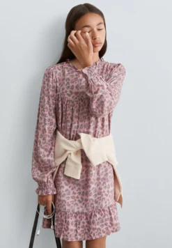 VESTIDO MANGA LARGA ANIMAL PRINT