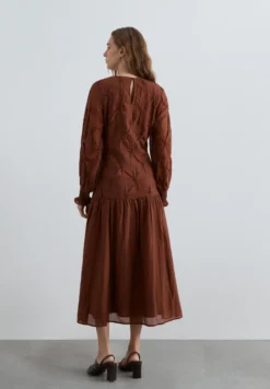 VESTIDO MANGA LARGA FRUNCES