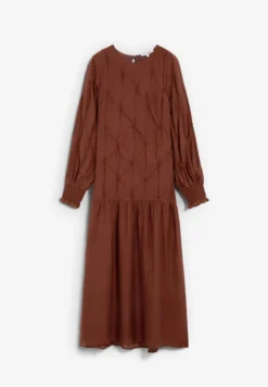 VESTIDO MANGA LARGA FRUNCES