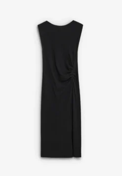 VESTIDO MIDI DRAPEADO LATERAL