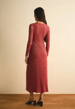 VESTIDO MIDI PUNTO LÚREX