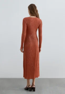 VESTIDO MIDI PUNTO LÚREX