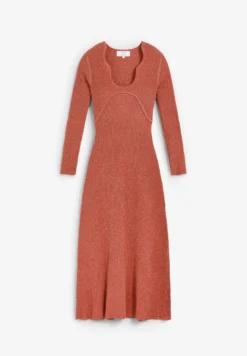 VESTIDO MIDI PUNTO LÚREX