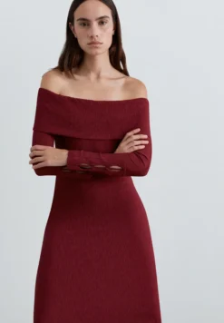 VESTIDO PUNTO ESCOTE BARDOT