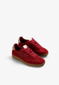 ZAPATILLA ANTE CON TALÓN METALIZADO